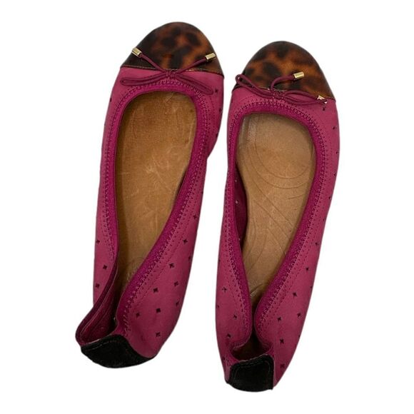 Clark’s Ballet Flats Pink & Cheetah toes Womens Size 7 - Picture 7 of 10
